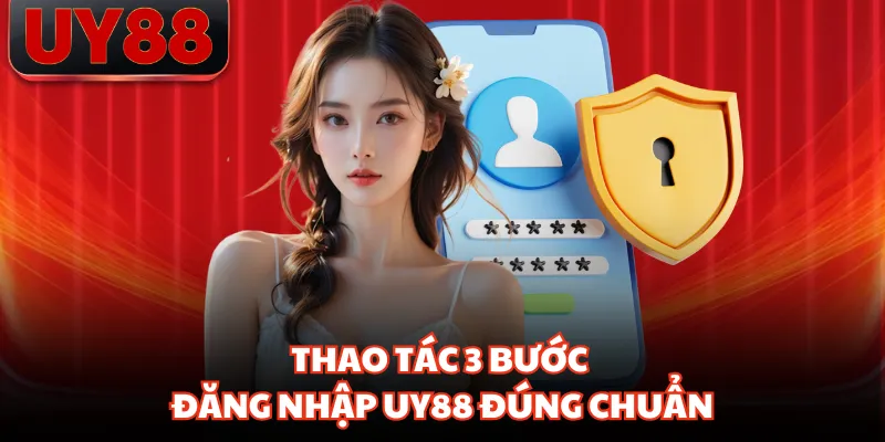 Thao tác 3 bước đăng nhập UY88 đúng chuẩn